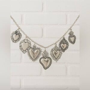 Silver Heart Charm Necklace